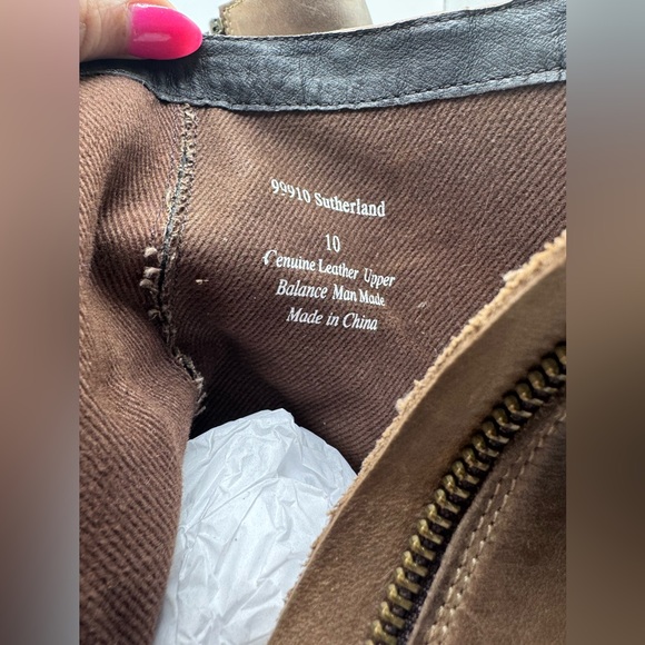 GR by Gordon Rush Sutherland Brown Leather Ankle Boots Size 10 Genuine Leather - Picture 8 of 10